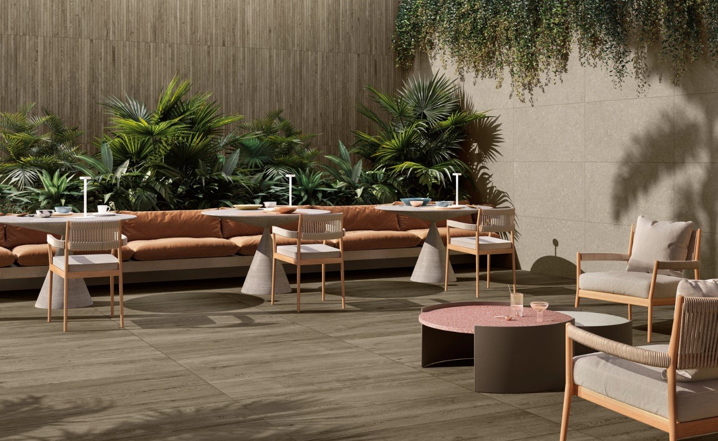 Terasă tropicală în lemn și piatră | Inspirație Terasă Rustic
