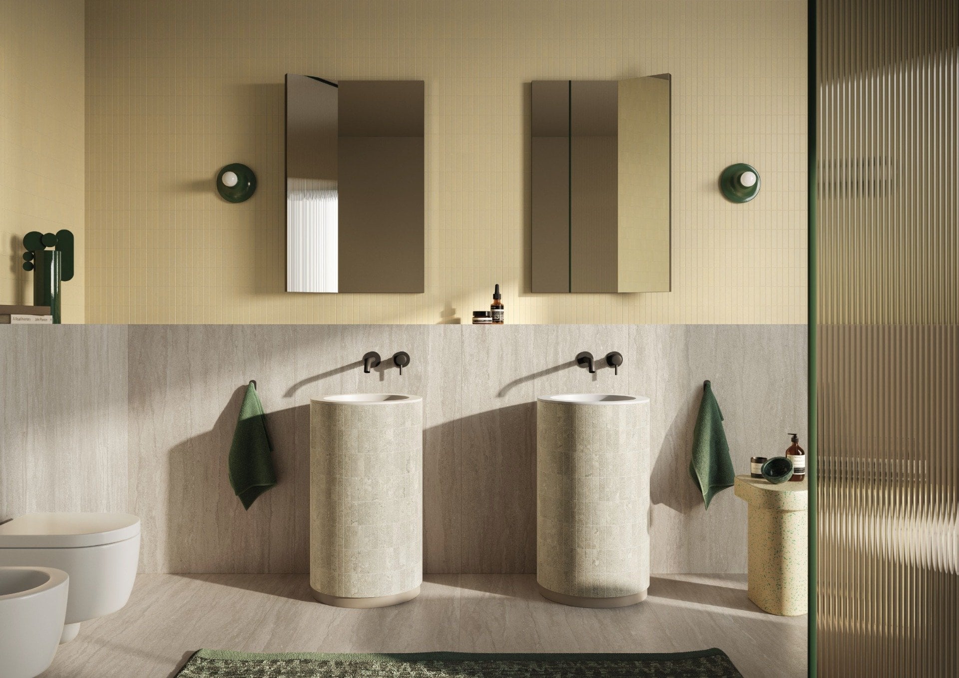Baie serenă cu accente naturale | Inspirație Baie Minimalist
