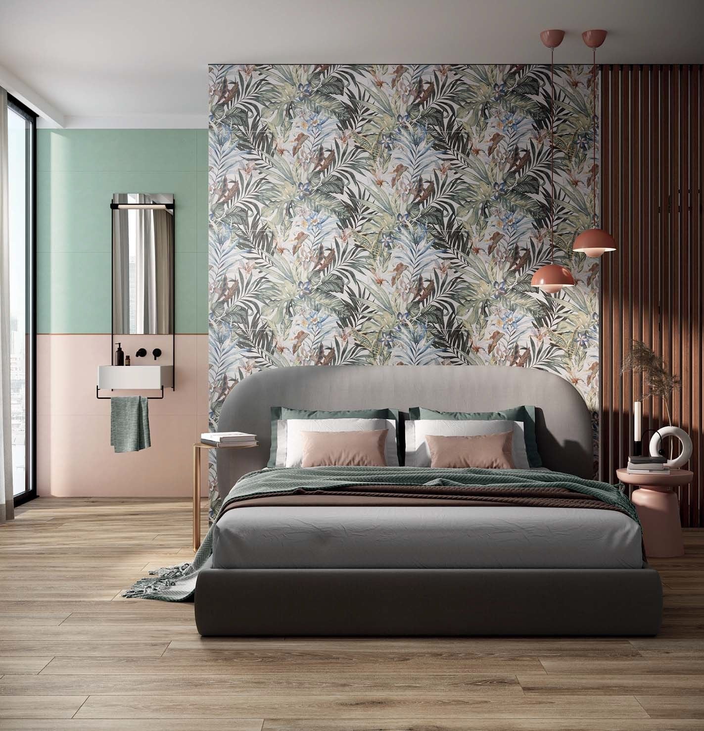 Dormitor cu accente tropicale | Inspirație Baie Modern