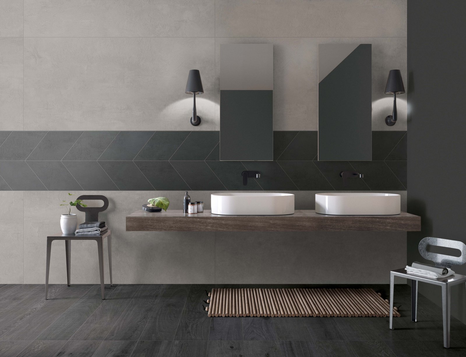 Baie modernă în tonuri reci | Inspirație Baie Modern