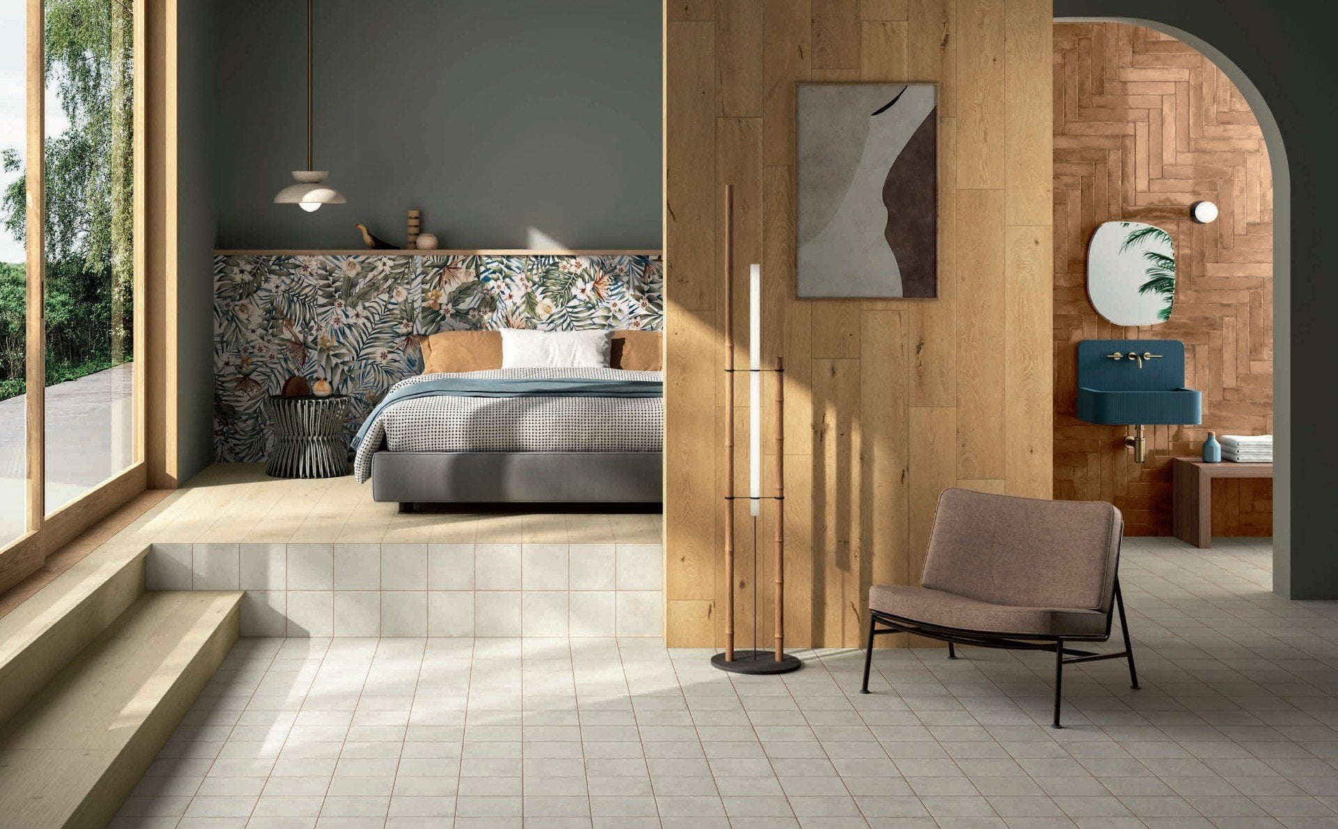Dormitor cu accente tropicale | Inspirație Baie Modern