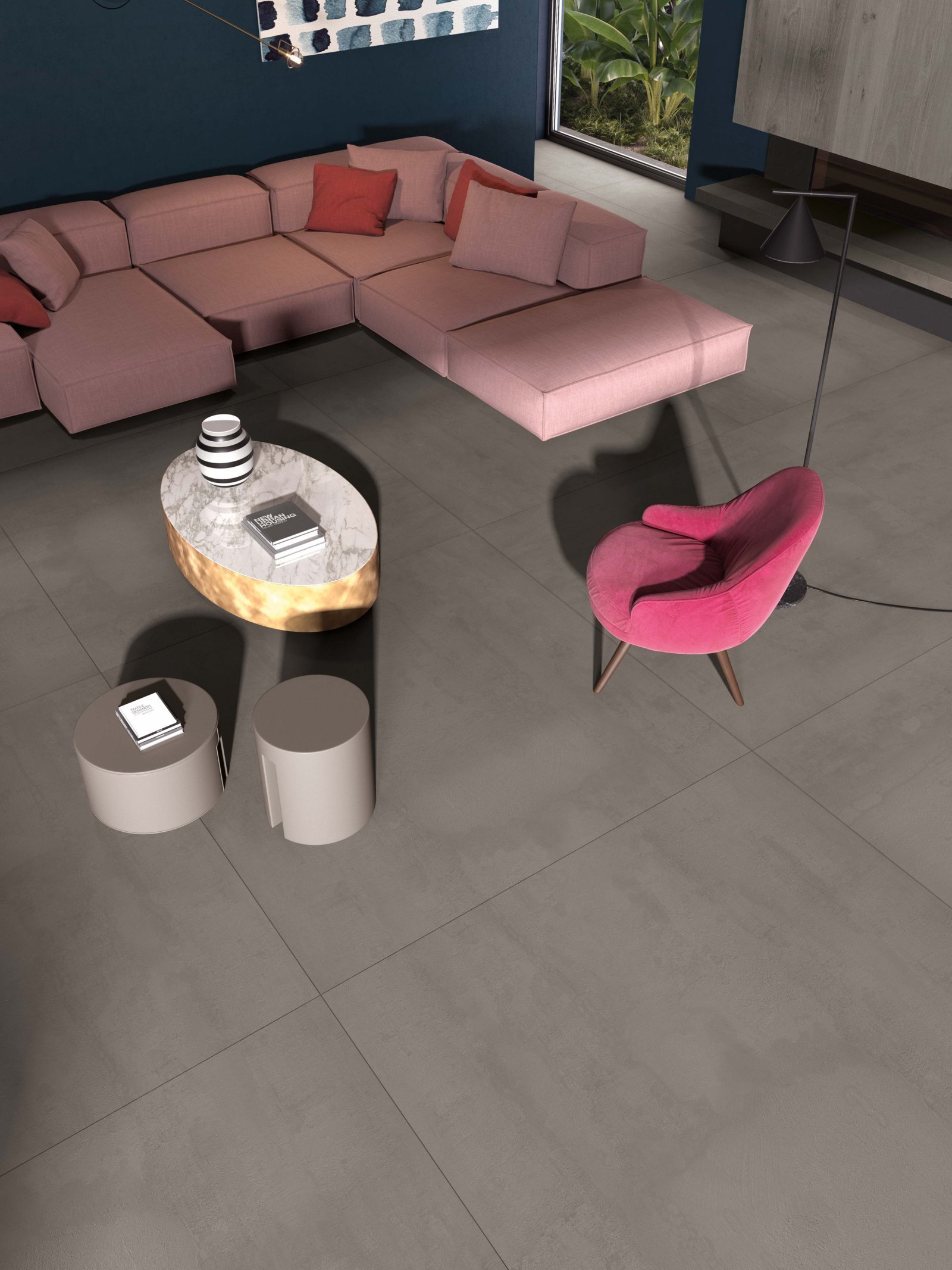 Living modern cu accente vibrante | Inspirație Baie Modern