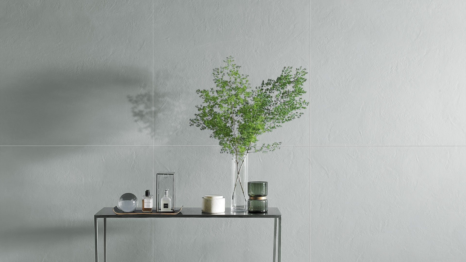 Hol minimalist cu accente verzi | Inspirație Baie Modern