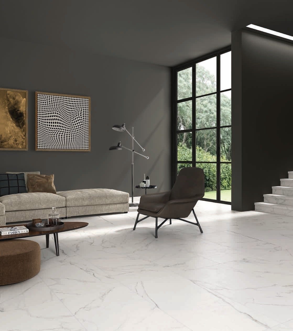 Living modern cu lumină naturală | Inspirație Baie Minimalist