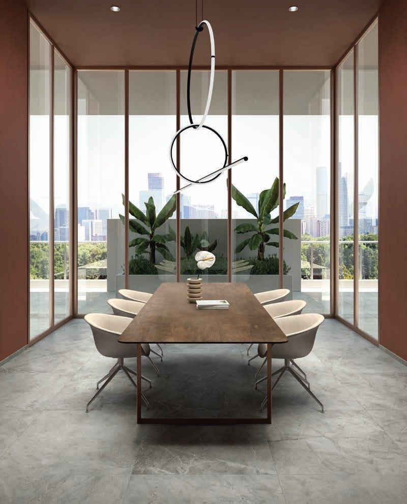 Dining urban cu accente calde | Inspirație Baie Minimalist