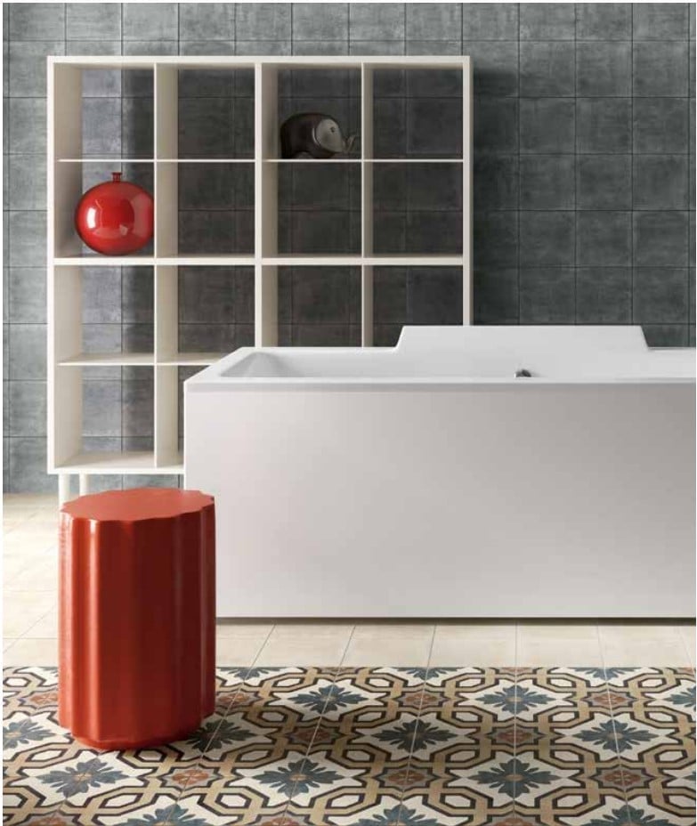 Baie modernă cu accente vibrante | Inspirație Baie Modern