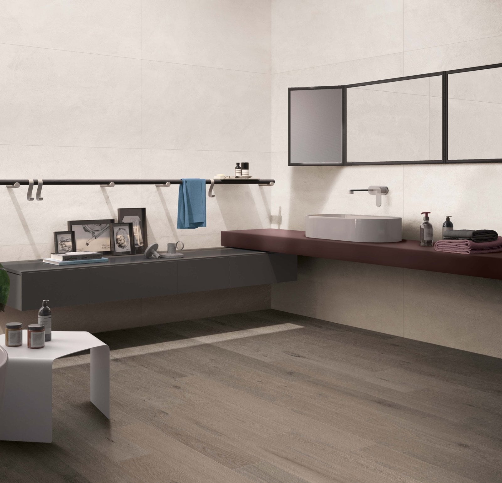 Baie modernă cu accente calde | Inspirație Baie Modern