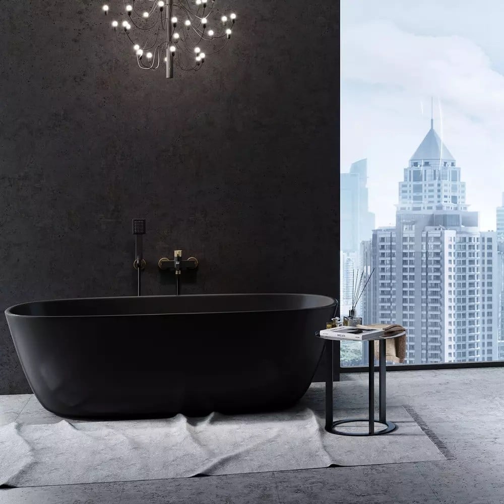 Baie urbană în beton închis | Inspirație Baie Modern
