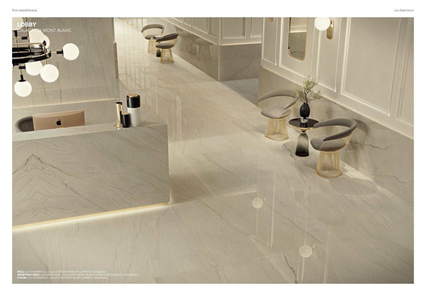Lobby sofisticat în tonuri calde | Inspirație Baie Modern