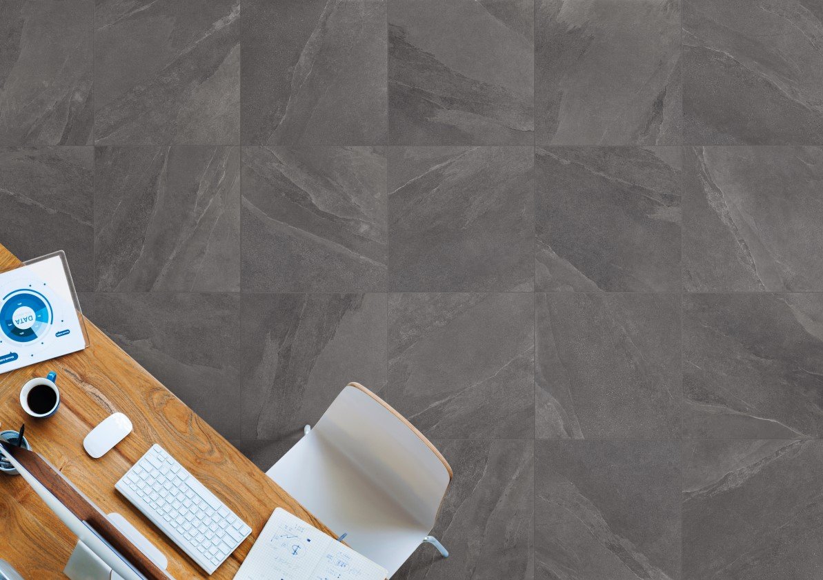 Spațiu de lucru în piatră șist | Inspirație Baie Modern