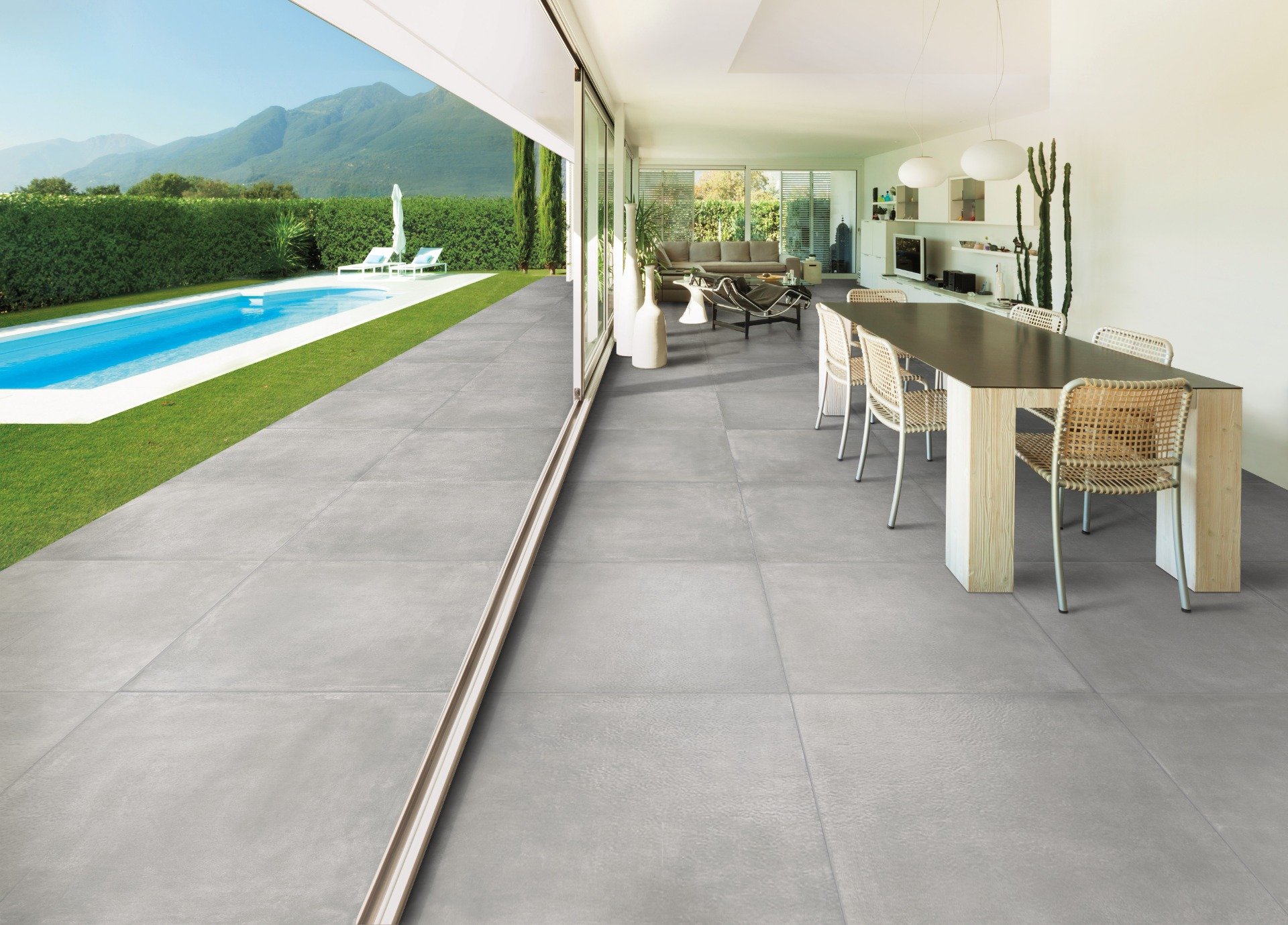 Terasă și living cu deschidere amplă | Inspirație Baie Modern