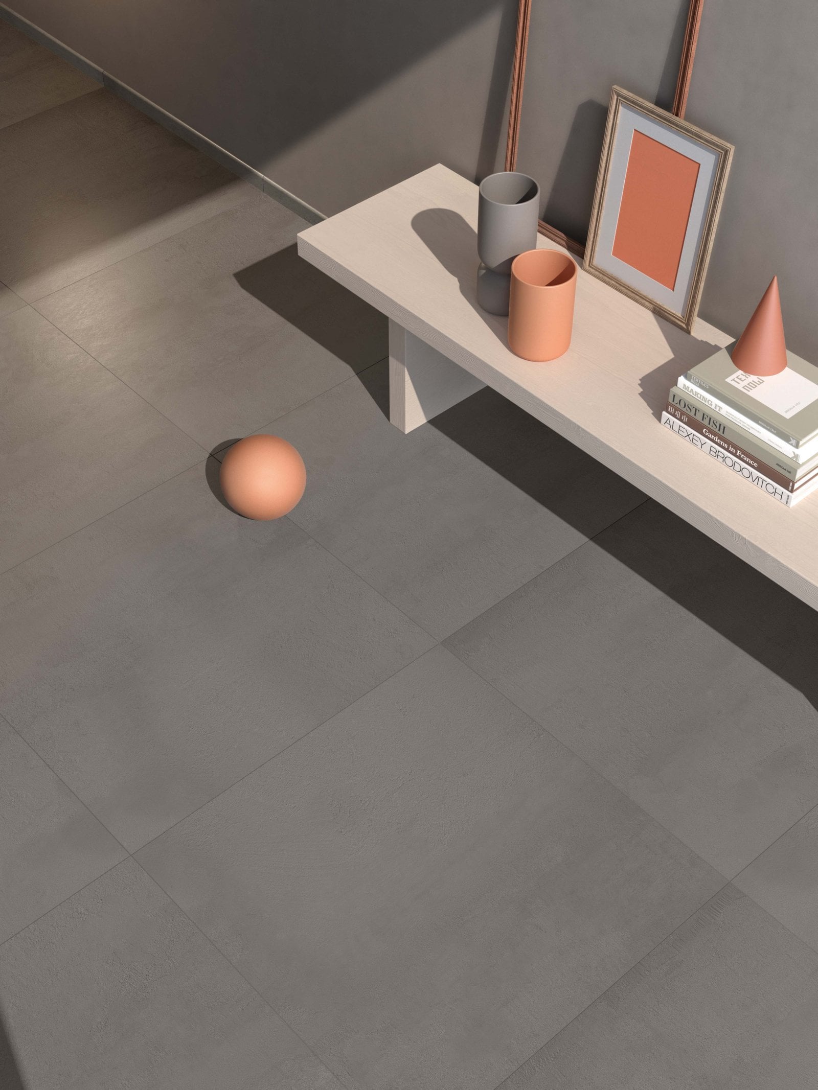 Hol minimalist cu accente calde | Inspirație Baie Modern