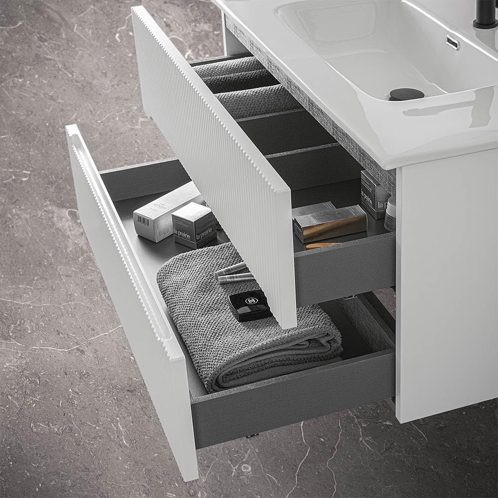 Baie modernă în tonuri reci | Inspirație Baie Minimalist