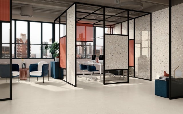 Birou urban cu accente calde | Inspirație Baie Industrial