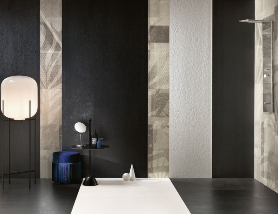 Baie modernă, contraste calde | Inspirație Baie Industrial