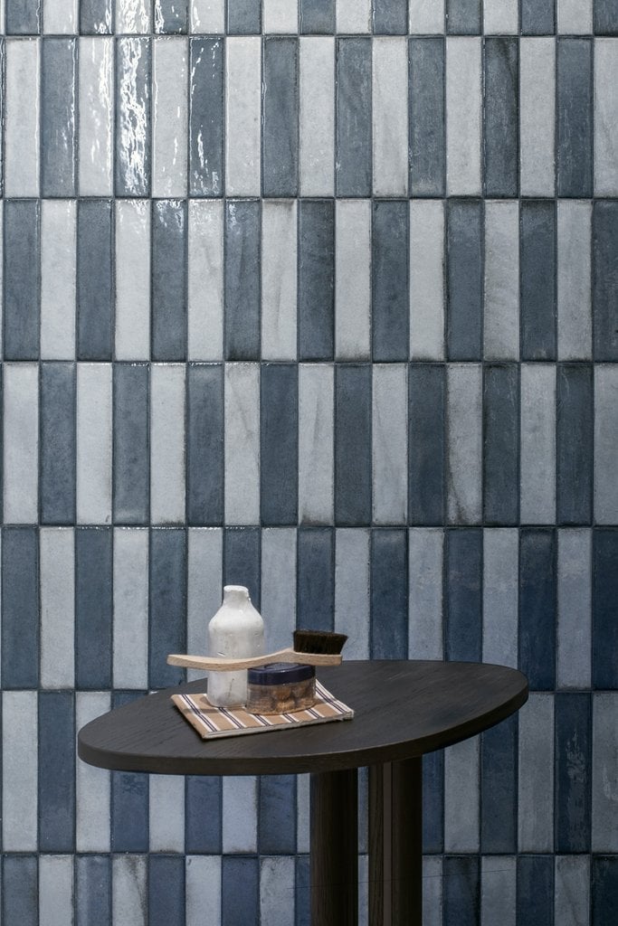 Baie în dungi marine | Inspirație Baie Modern