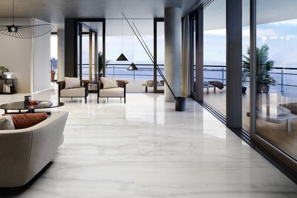 Living modern cu reflexii albe | Inspirație Living Modern