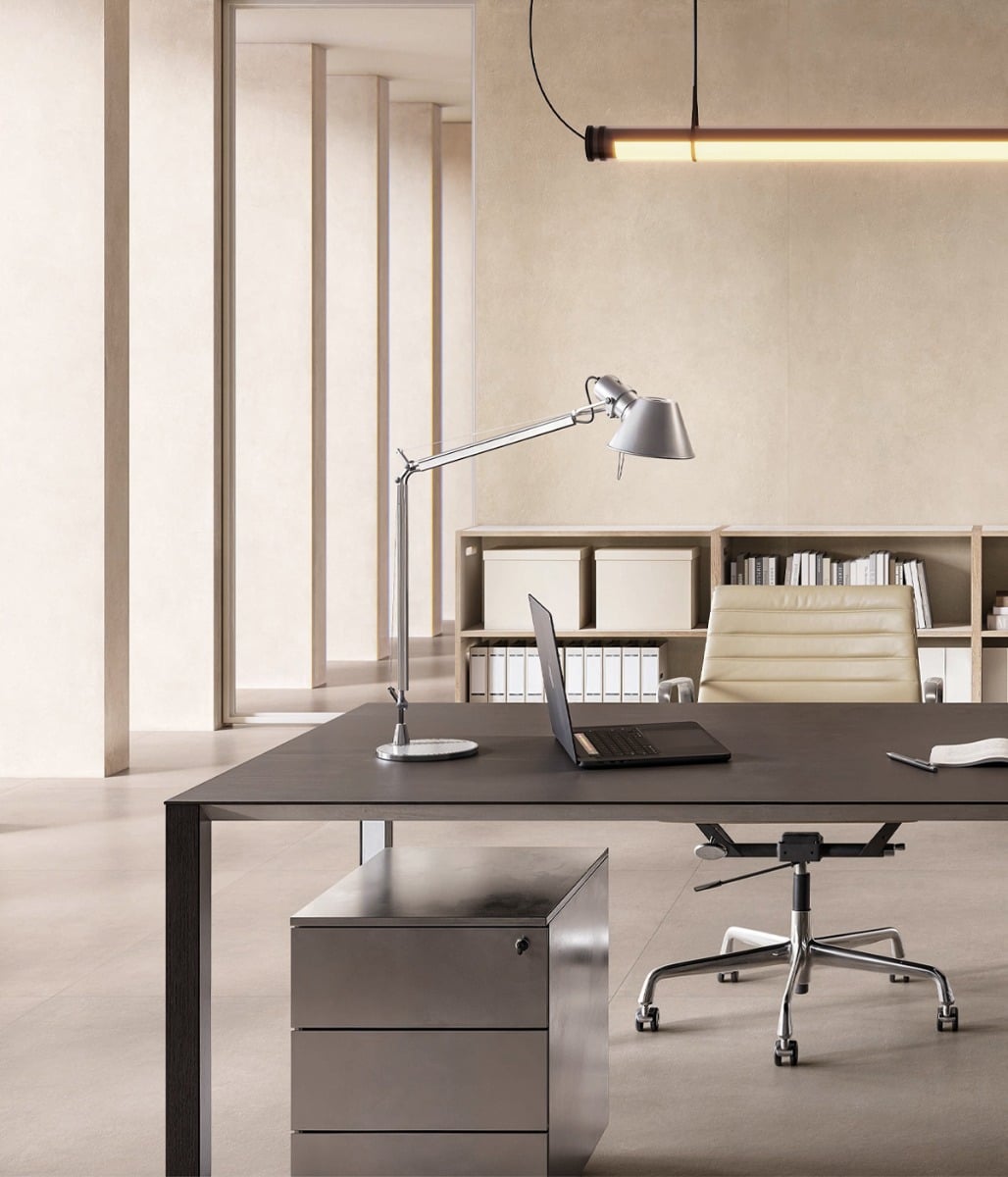 Birou modern cu lumină caldă | Inspirație Baie Modern