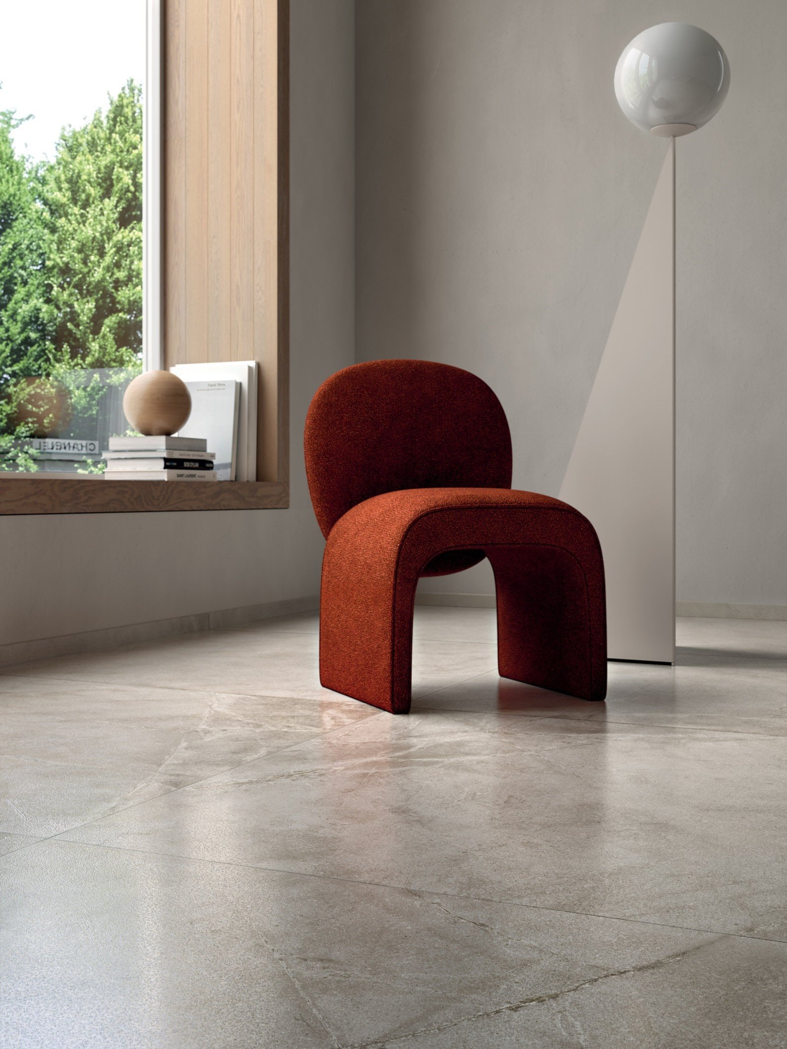 Living minimalist cu accente calde | Inspirație Living Modern