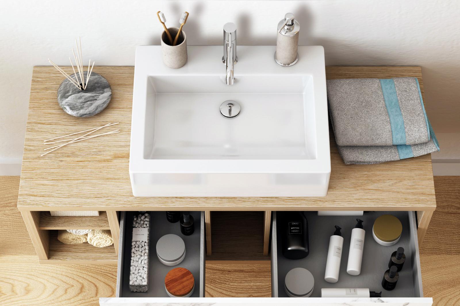 Baie caldă, organizare minimalistă | Inspirație Baie Modern
