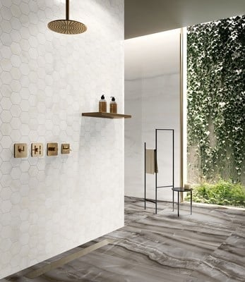 Duș spa cu lumină difuză | Inspirație Baie Modern