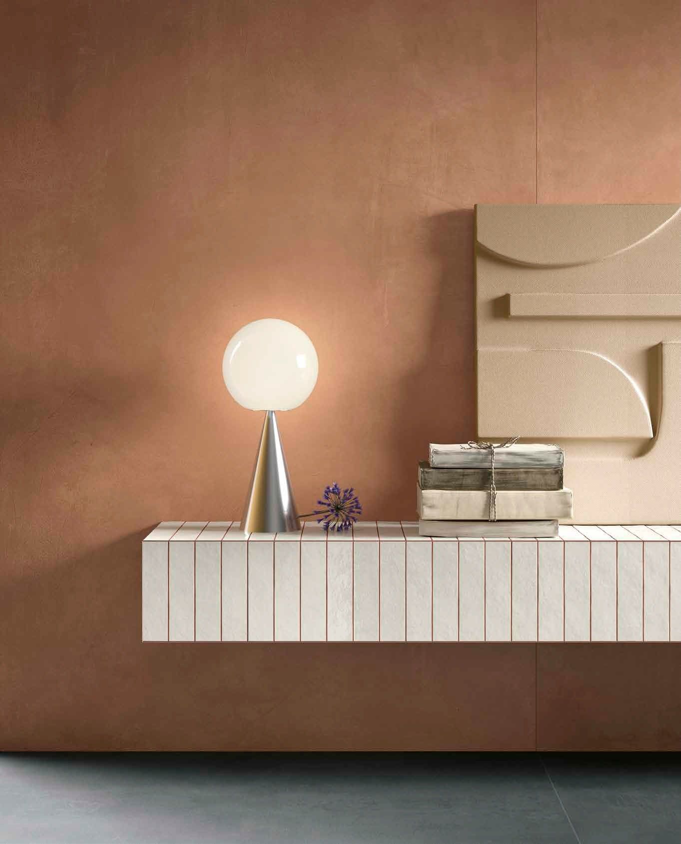 Hol modern în tonuri teracota | Inspirație Baie Modern