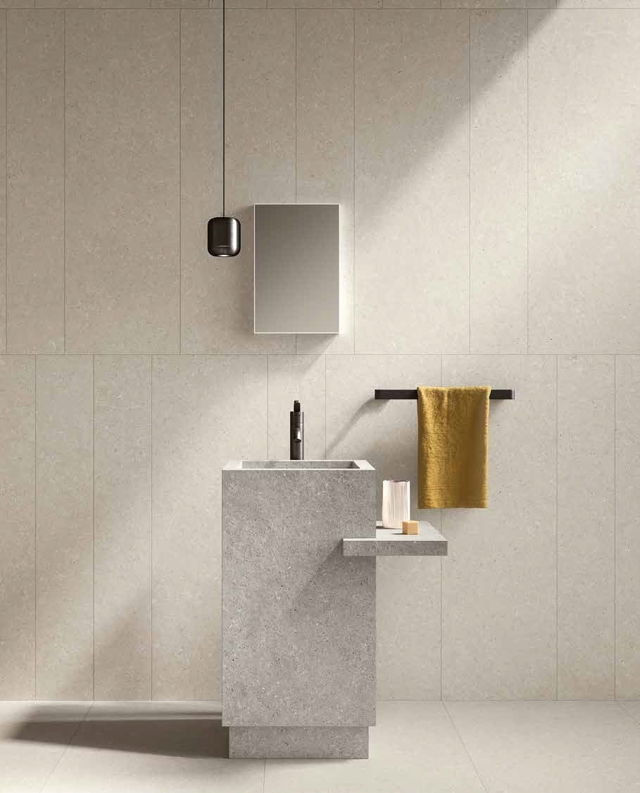 Baie minimalistă cu accente calde | Inspirație Baie Modern