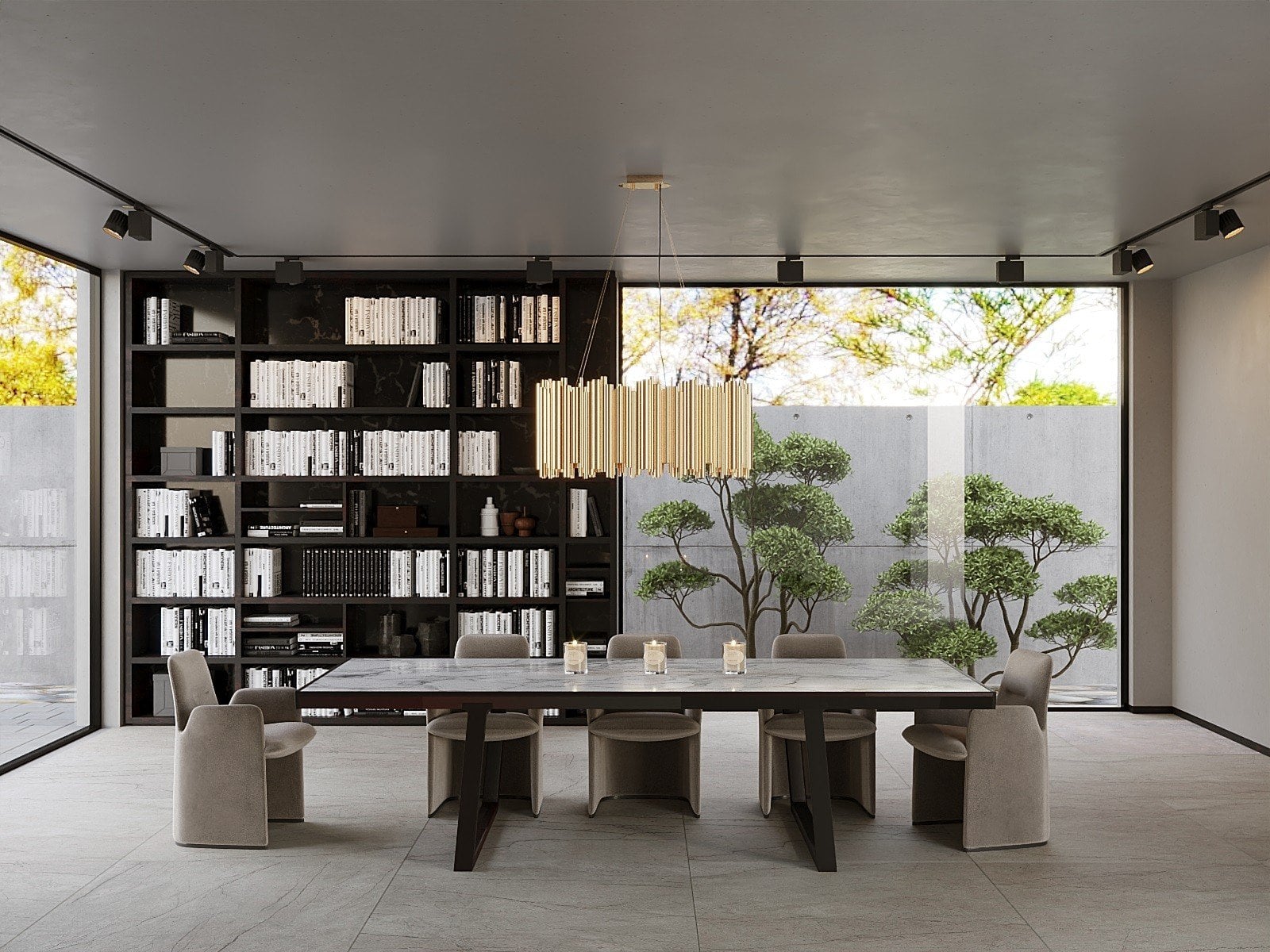 Dining în stil minimalist contemporan