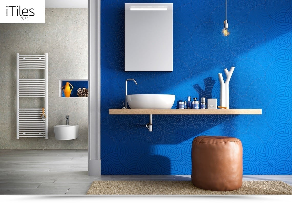 Baie modernă cu accente vibrante | Inspirație Baie Modern