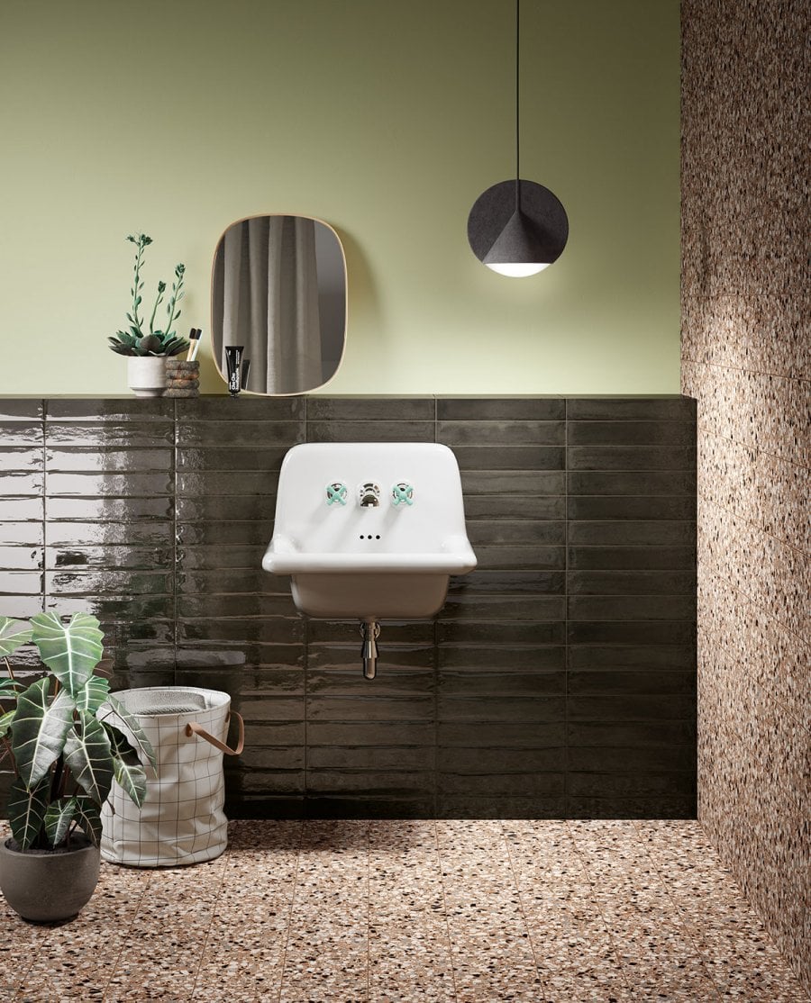 Baie eclectică cu accente retro | Inspirație Baie Modern