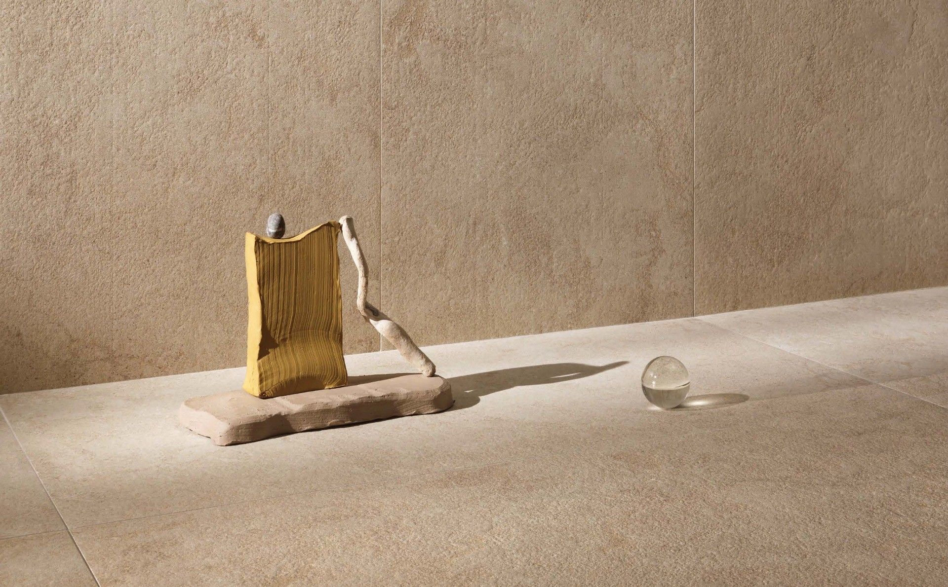 Ambient neutru cu texturi tactile | Inspirație Baie Modern