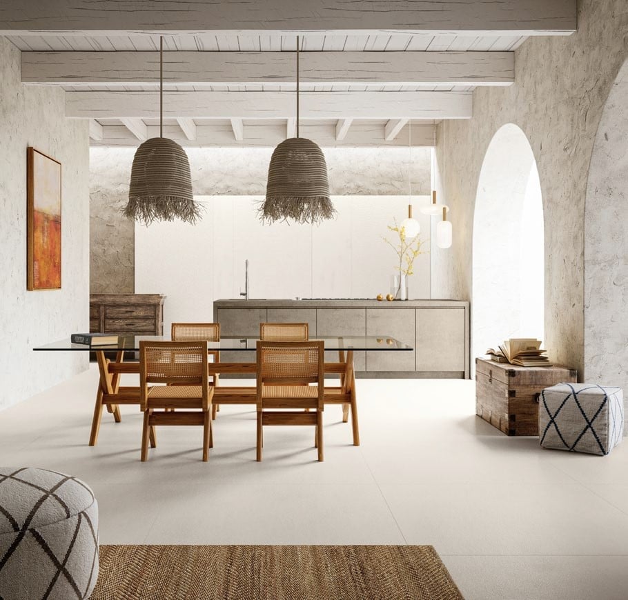 Bucătărie-living cu accente mediteraneene | Inspirație Living Modern