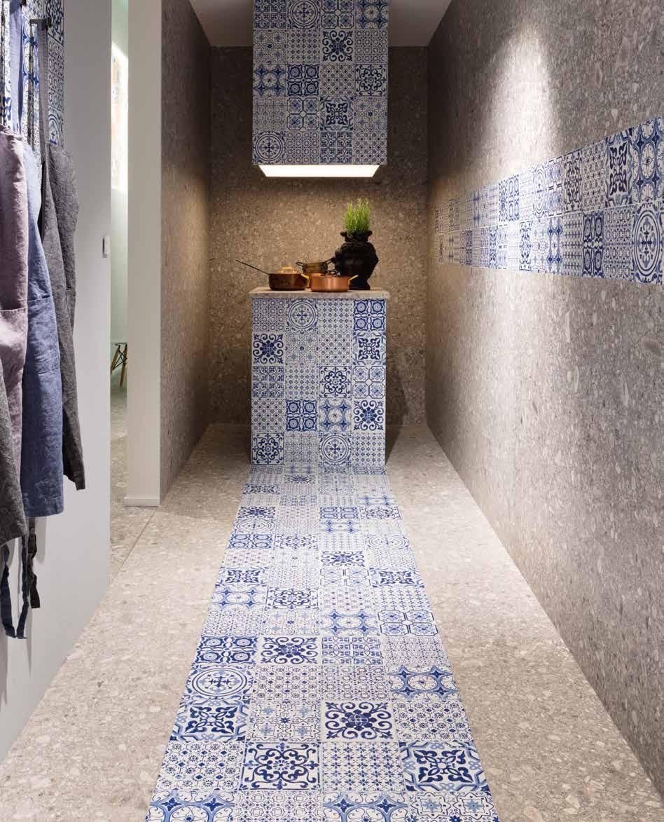 Bucătărie urbană cu accente albastre | Inspirație Bucătărie Minimalist