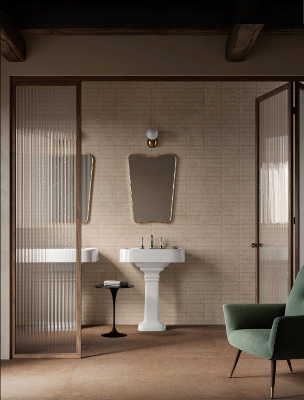 Baie caldă, cu accente vintage | Inspirație Baie Modern