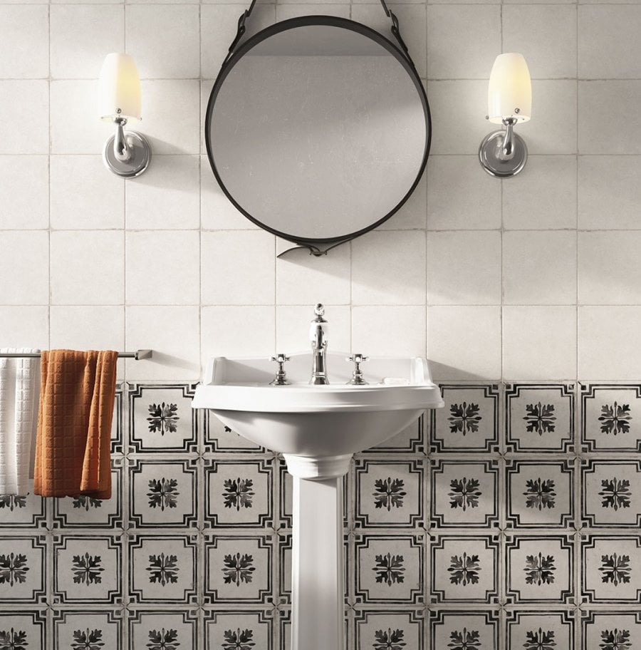 Baie clasică, detalii grafice | Inspirație Baie Modern
