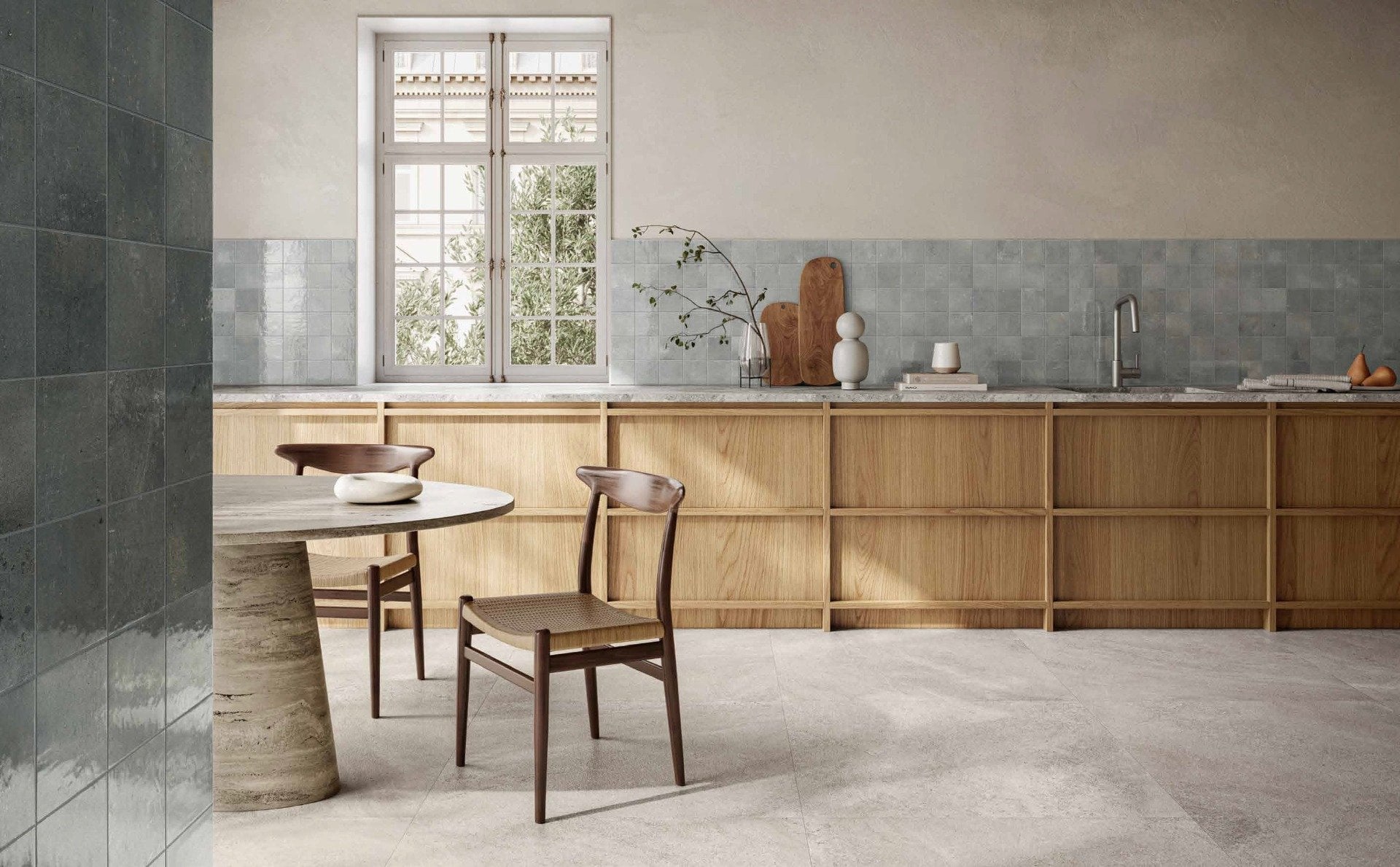 Bucătărie luminoasă cu accente naturale | Inspirație Baie Modern
