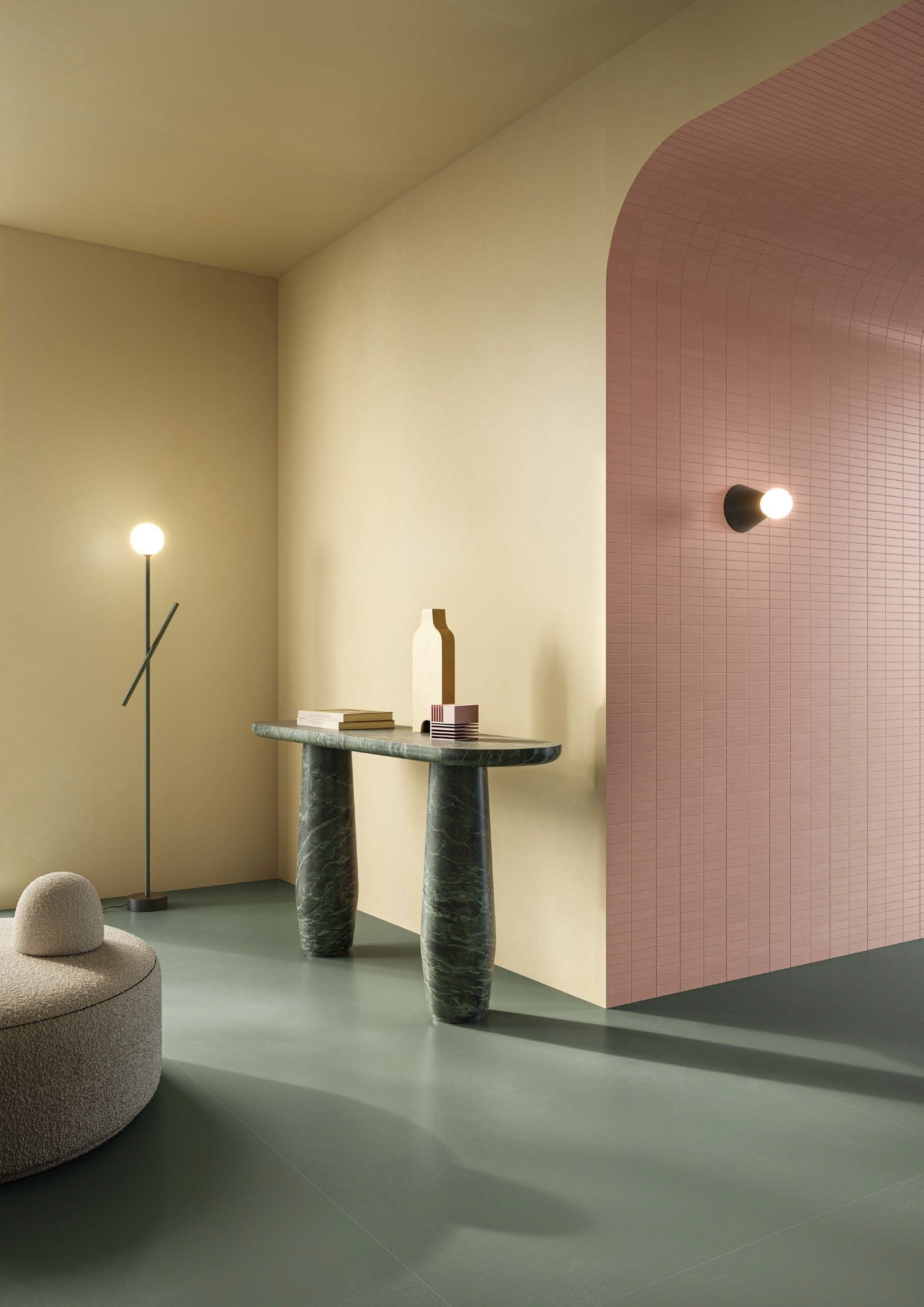 Hol minimalist cu accente pastel | Inspirație Hol Minimalist
