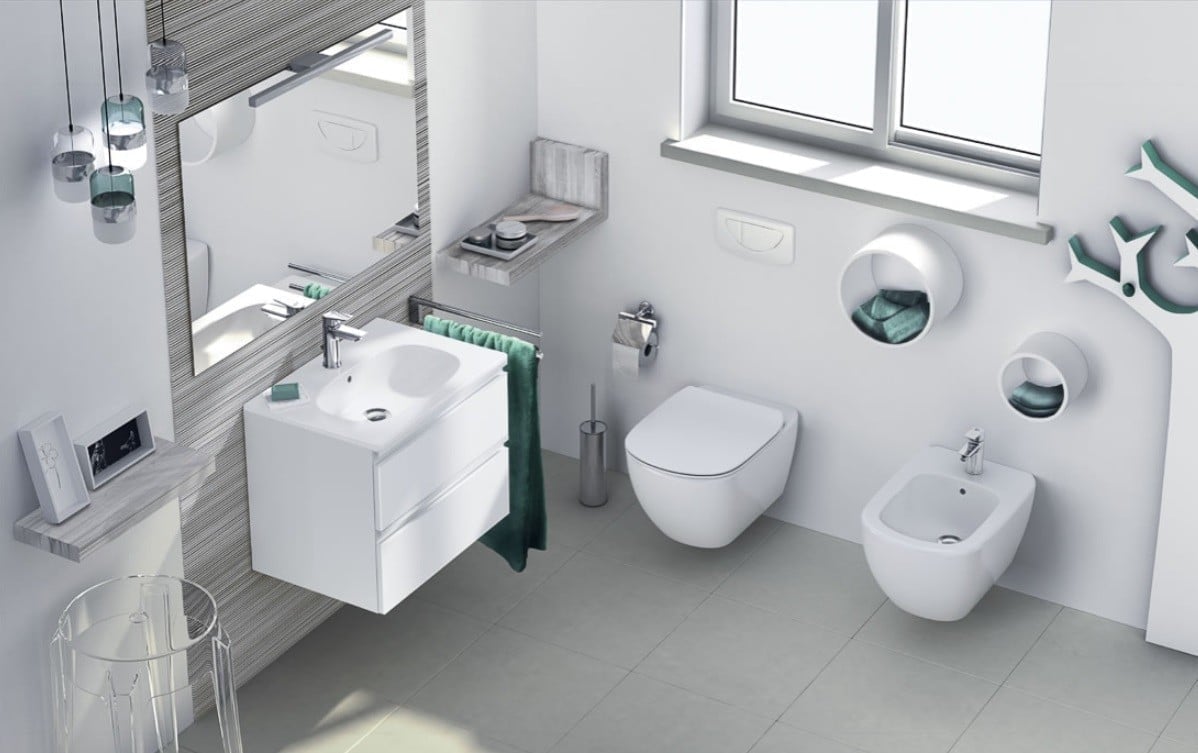 Baie modernă cu accente ludice | Inspirație Baie Modern