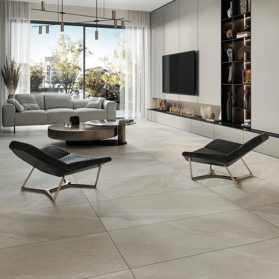 Living minimalist cu lumină blândă | Inspirație Baie Modern