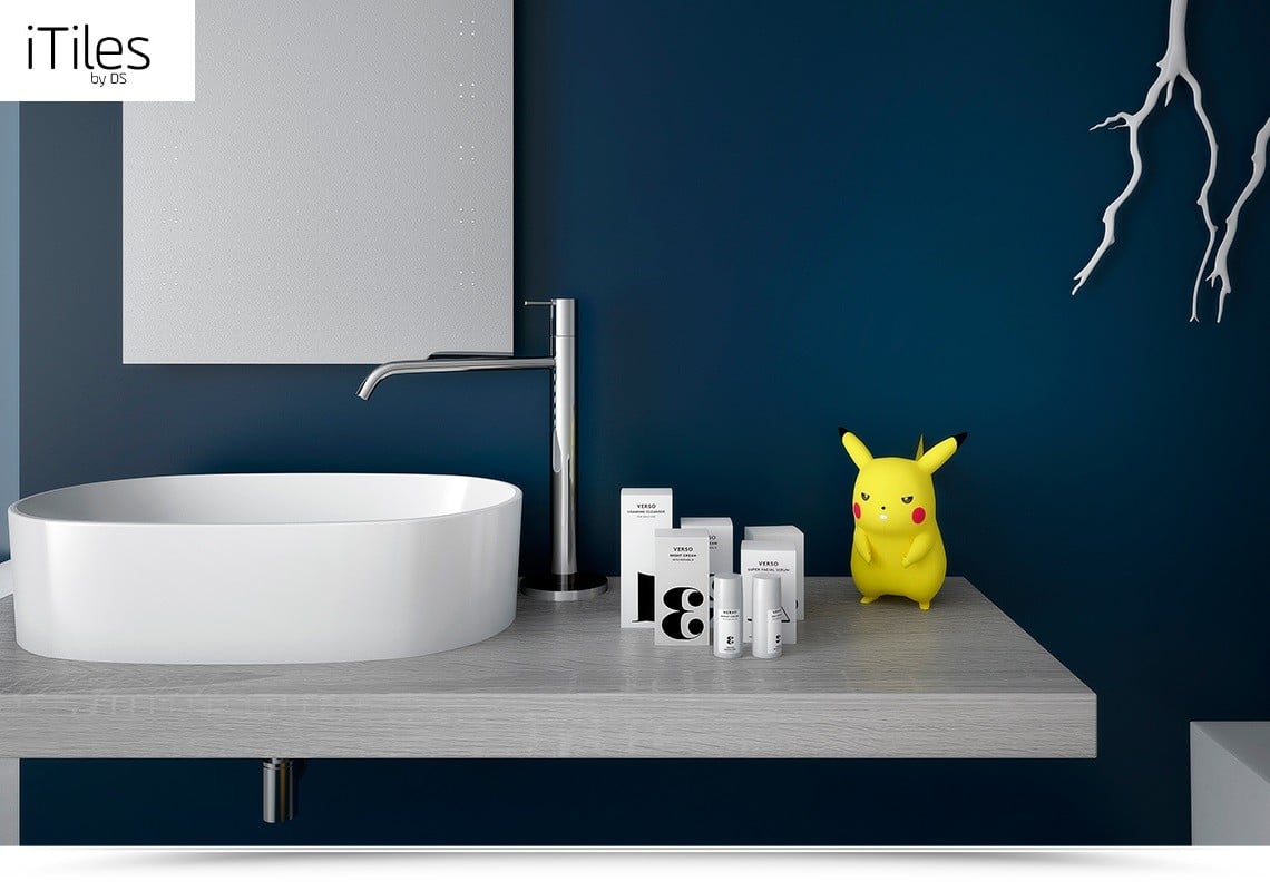 Baie modernă cu accente ludice | Inspirație Baie Modern
