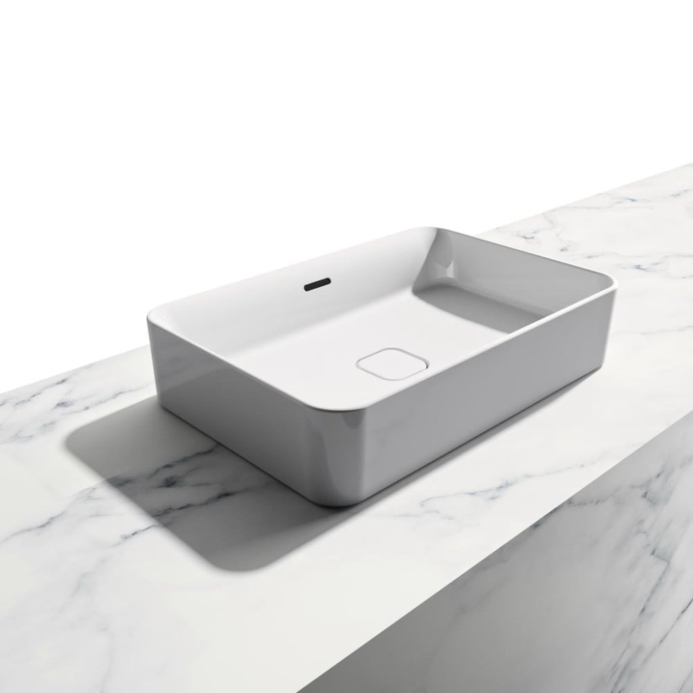 Baie minimalistă în marmură albă | Inspirație Baie Modern