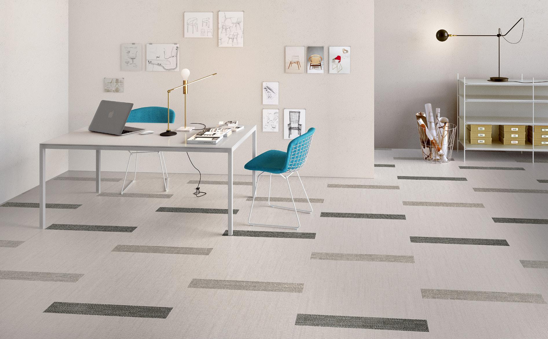 Birou minimalist cu accente grafice | Inspirație Baie Modern