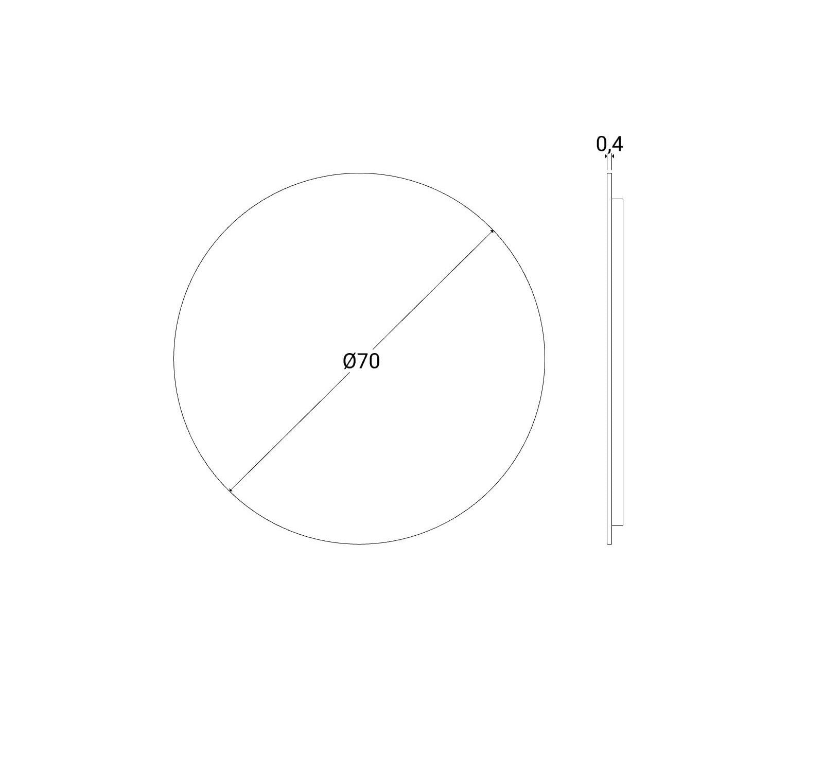 Oglindă rotundă, minimalistă | Inspirație Baie Modern