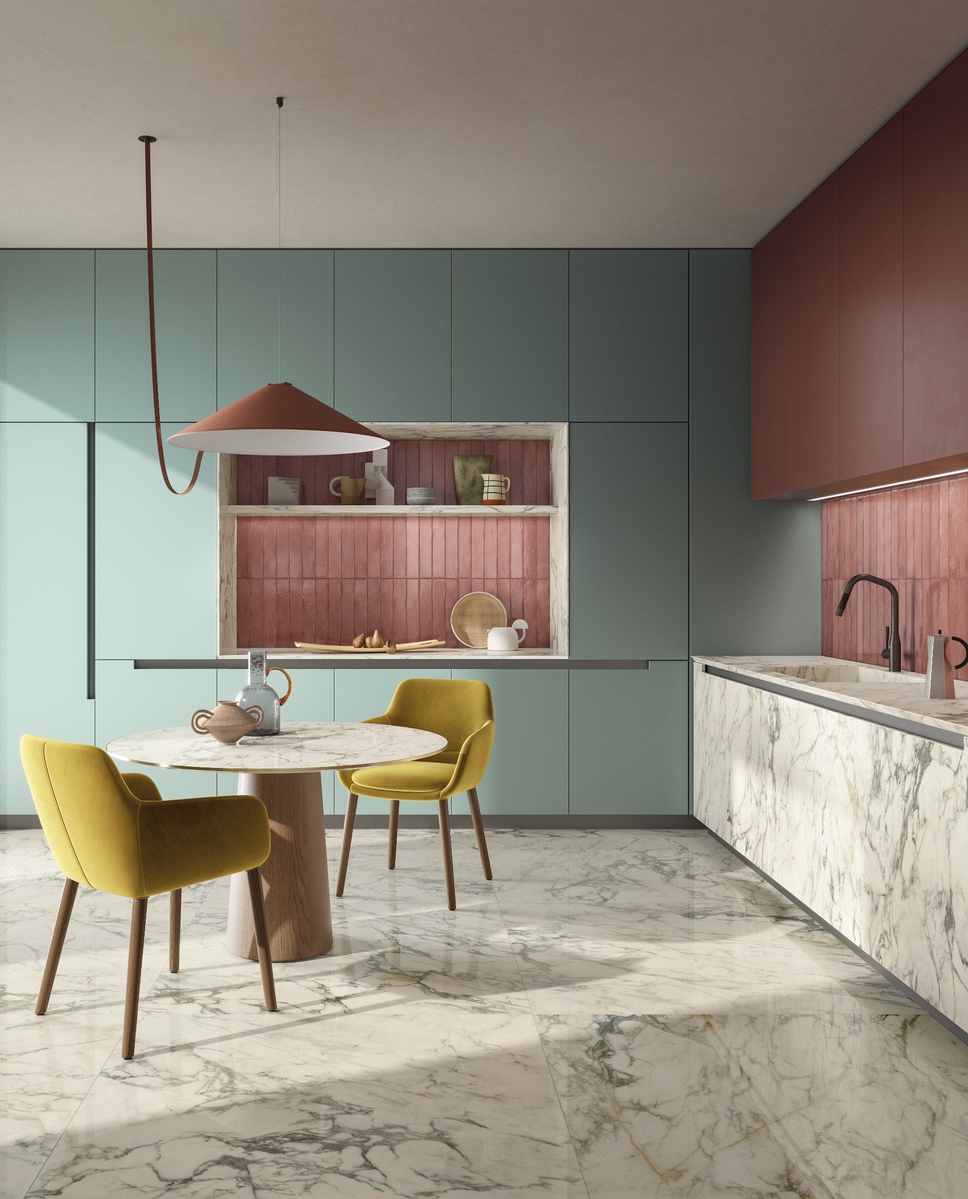 Bucătărie cu accente ludice | Inspirație Baie Minimalist