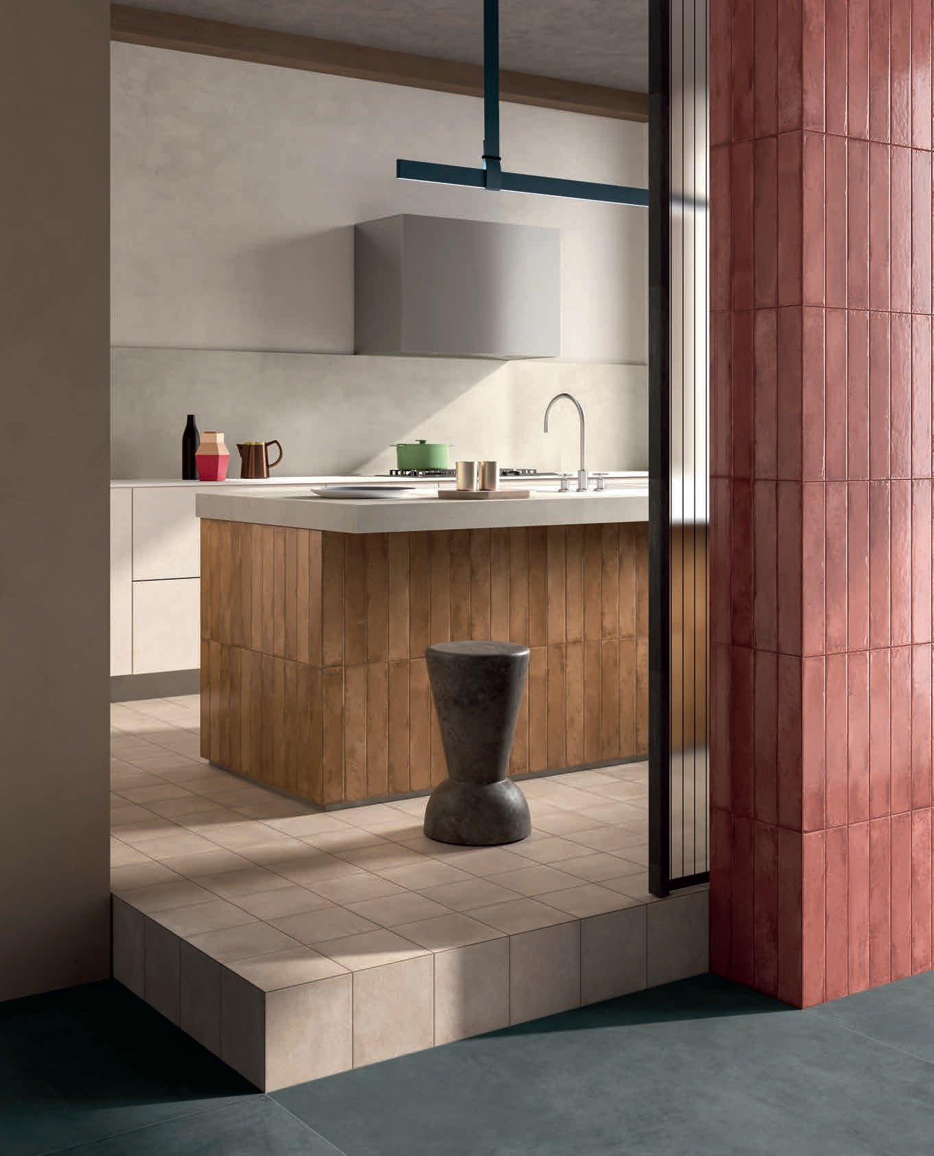 Bucătărie urbană cu accente calde | Inspirație Baie Modern
