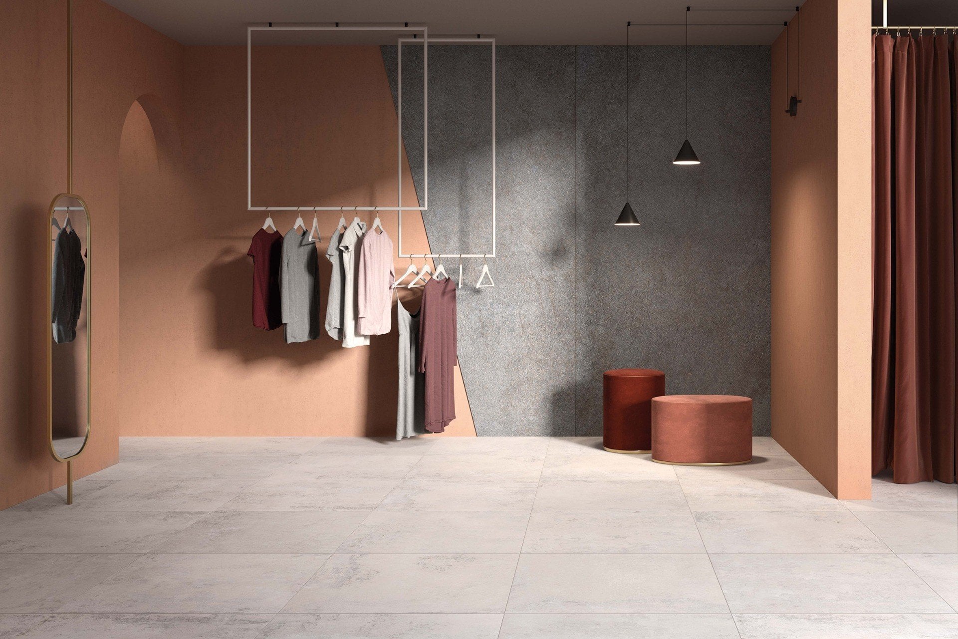 Boutique urban cu accente calde