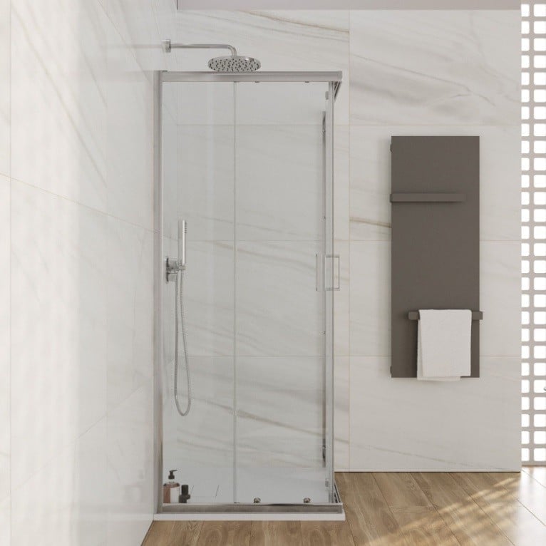 Duș modern cu accente calde | Inspirație Baie Modern
