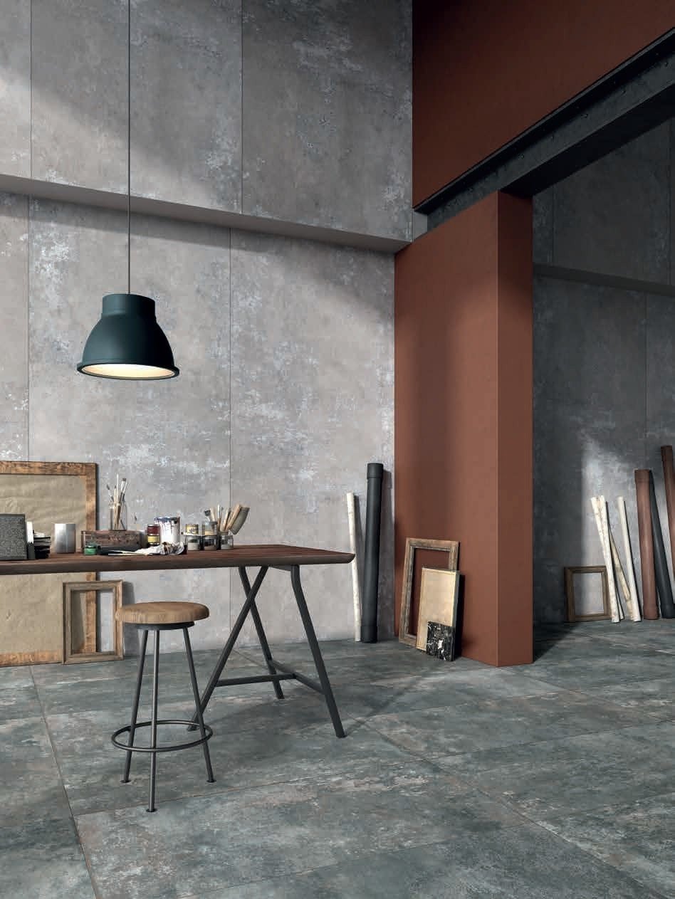 Atelier industrial cu accente teracotă