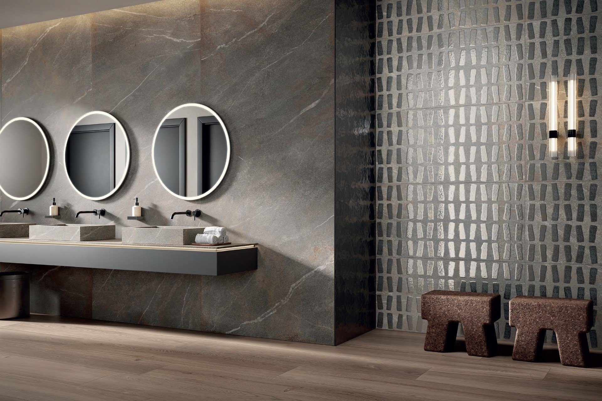Baie modernă cu accente sculpturale | Inspirație Baie Modern