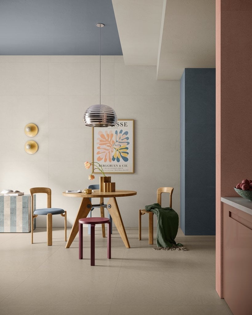 Dining modern în tonuri pastel